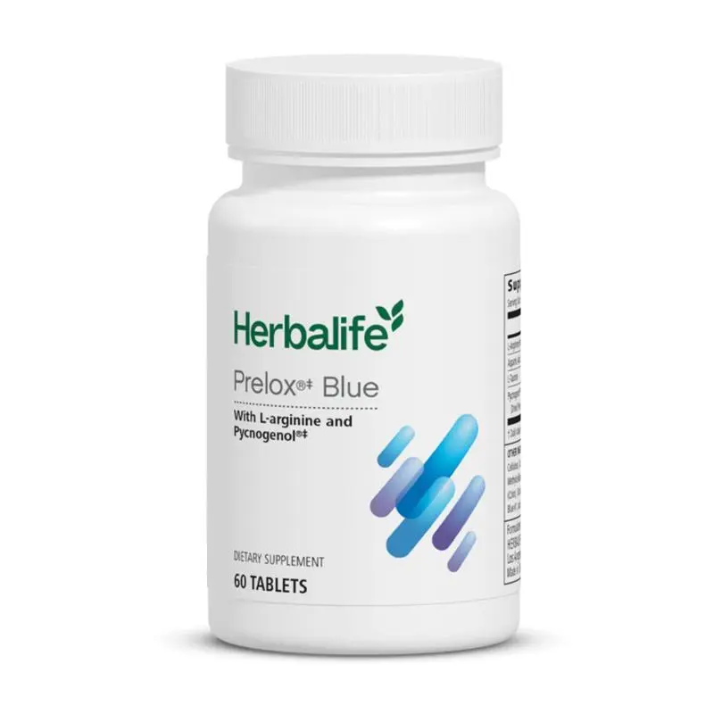 Herbalife Prelox Blue - 60 Tablets for Men's Vitality & Wellness with L-Arginine & Pycnogenol Daily Support Supplement