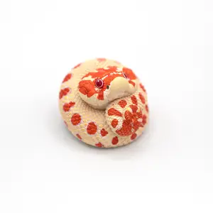 Reptile Figurine Statue Reptile Albino Hognose Snake