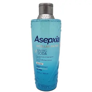 Asepxia Baking Soda Micellar. Single Pack. Water Cleanser & Makeup Remover, Skincare, Control and Prevent Acne. 13.5 Ounce