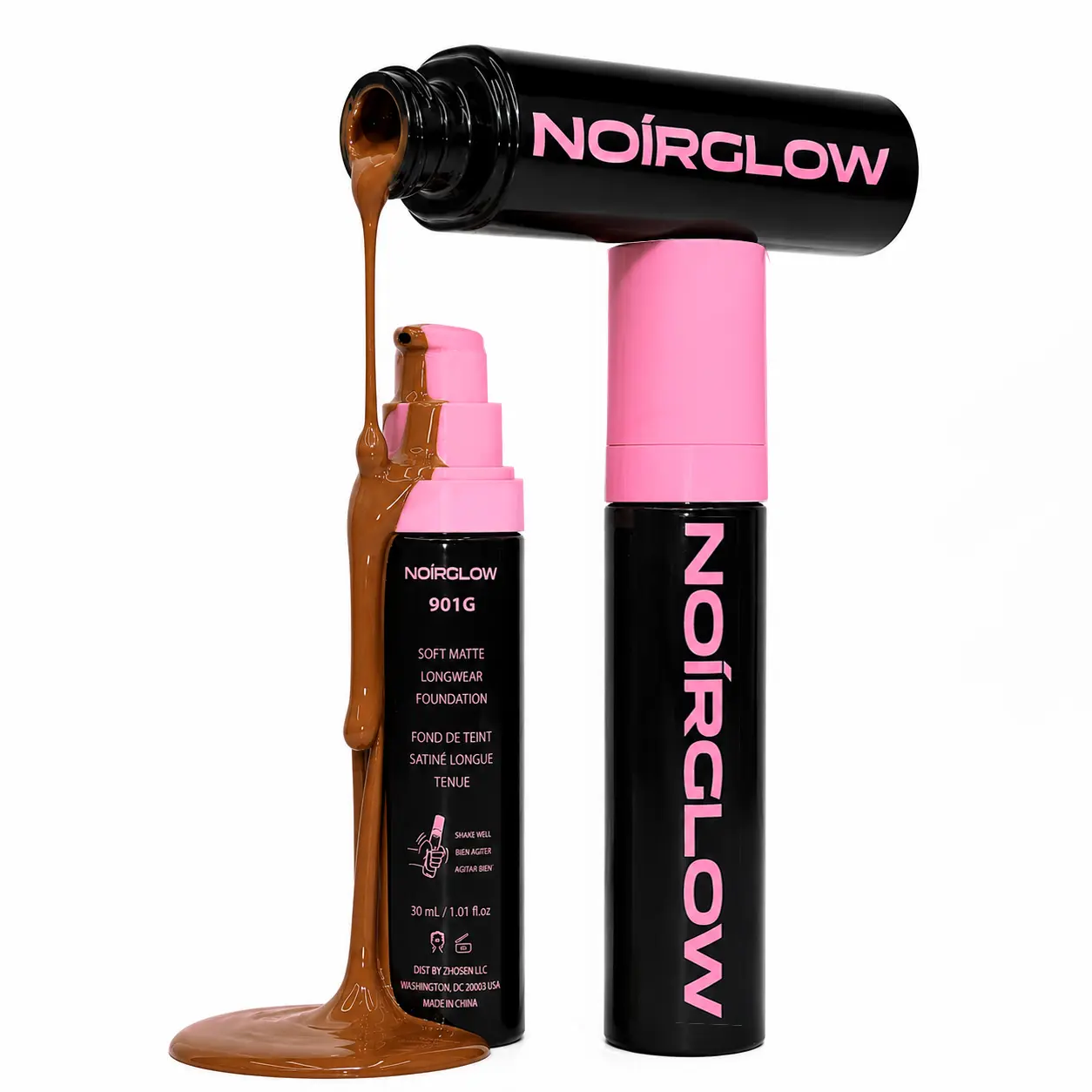 NOIRGLOW Soft Matte Foundation | Antioxidant Base,Shade Match Expert, Antioxidant Infused Stable Full Coverage Base for All Deep Skin Tones summervibes