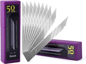 mm Stainless Steel Blade,  Degree Snap Off Blades,  PCS Replacement Blades Spare Knife Refills for Utility Knife Box Cutter Office Home Art Craft Wallpaper Cutting Tool