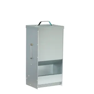 RAC Paws 5 Pound Metal Trough Feeder for Rabbits, Guinea Pigs, Ferrets, and Other Small Animals