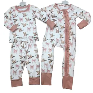 Girl Mallards Clothing Set Winter Pajamas Set Sleep Wear