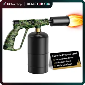 SonDiiko Propane Torch Head, Powerful Kitchen Torch for Cooking, BBQ, Sous Vide and Steak Searing, Adjustable Blow Torch - Perfect Campfire Charcoal Starter(Propane Tank Not Included) Baking Tools Kitchenware Baking Tools Kitchenware Bakeware