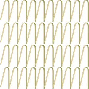 40 Pieces Mini Bamboo Disposable Tongs for food 4 Inch Bamboo Toast Tongs Disposable Mini Braces Wooden Cooking Braces for charcuterie Cooking Toast Bread Pickles Tea Supplies