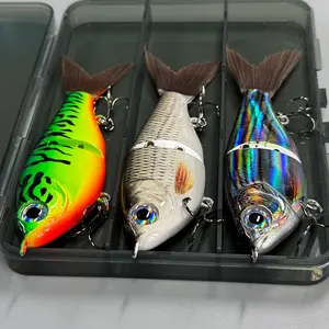 3 Pack Fishing Lure Set, Fishing Lure Kit, 12cm/17g Realistic Fish Attracting Bait, Artificial Fishing Lures for Anglers, Durable and Effective Fishing Equipment, Treble Hook Lures, Fishing Supplies