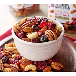 Germack (2) 16 oz Jars Cherry Berry Fruit & Nut Mixes Germack (2) 16 oz Jars Cherry Berry Fruit & Nut Mixes