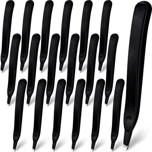 24 Pcs Magnetic Staple Remover Bulk Staple Remover Puller Removing Pen Operation Christmas Tool Gifts Rubberized Office School Gift(Black)