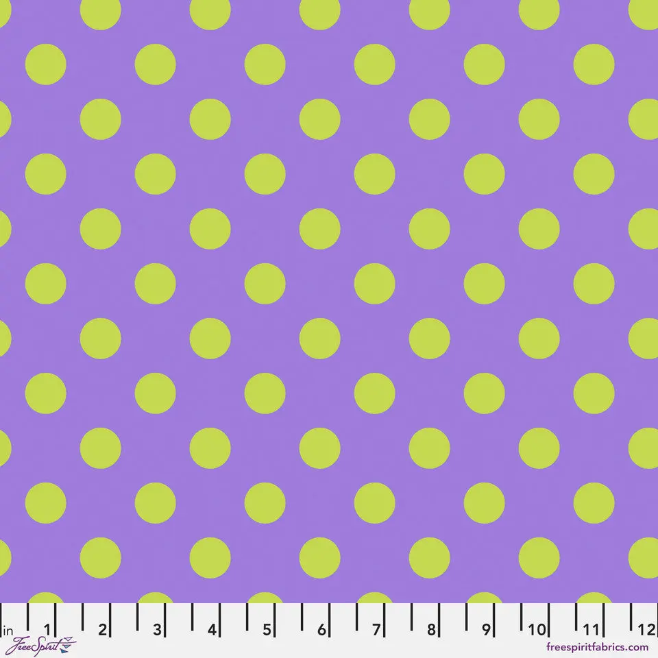 Pom Pom Spot ORCHID Purple True Colors by Tula Pink Sold by the Half Yard