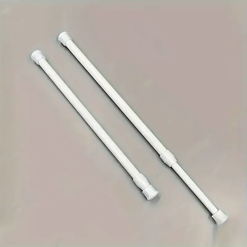 Telescopic Rod, 1 Count Multifunctional Punch-free Telescopic Rod, Spring and Nail-free Fixing Curtain Rod, Adjustable Tension Rod, Shower Curtain Rods, Bathroom Accessories