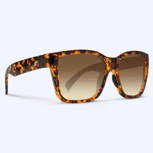 Valencia | Monaco Series - Tortoise Brown Gloss Frame with Gradient Brown Lens, Enhanced Color Lens. Triple-Coated Scratch Resistance.