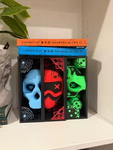 LIMITED RELEASE Lights Out X Caught Up X Game On Box w/ 3d Printed Book Nook
