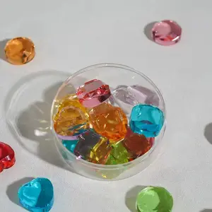 Diamond Candy Premium Hard Candy Jar Fruit Flavors & Healthy Isomalt,Perfect for Weddings, Cake Decor, Afternoon Tea & Gifts Sweet 80G per Jar