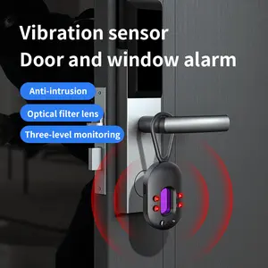 Hidden Camera Detectors, GPS Tracker, Vibration sensor Door andwindow alarm, Spy Camera Detector,Anti-intrusion, 30H Working Time for Travel, Car, Bathroom, Office, Hotel, Airbnb, Rental