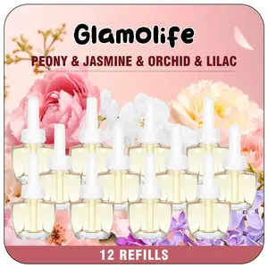 12-Pack Plug-in Air Freshener Refills, Essential Oil Home Fragrances for Spring & Summer Home Care Supplies aceite aromatico