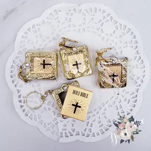 Dual Creations 12 Pack Holy Bible Key Chain - English