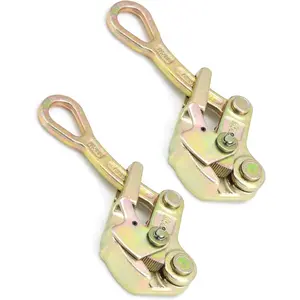 2-Pack Alloy Steel Cable Grip, 1T Jaw Puller for Wire Rope, 2204 Lbs Pulling Capacity