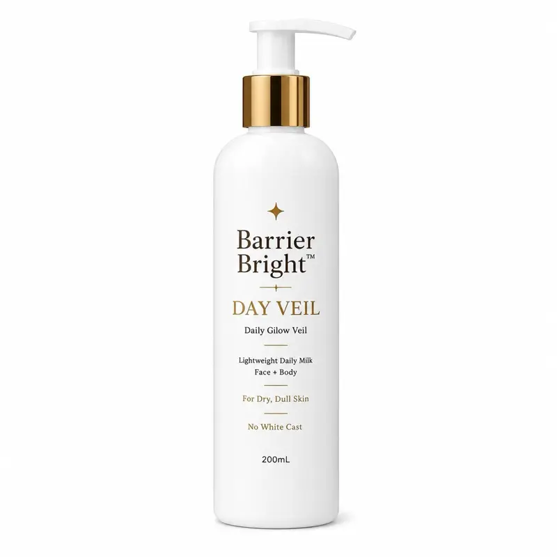 Barrier Bright Day Veil Daily Milk 200ml | Lightweight Face & Body Moisturizer with Barrier Support & Long-Lasting Hydration