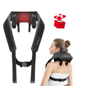 Wireless Neck Massager with Heat, Nekteck 6D Cordless Shiatsu Neck and Back Massager, for Pain Relief Deep Tissue, Ideal Gift for Men and Women