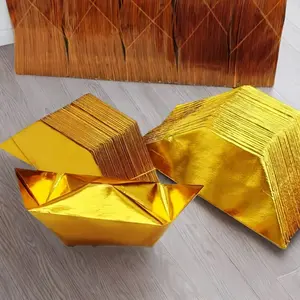 1000 sets, sacrificial Golden ingots, Golden foil paper money, money, sacrificial tribute to ancestors and deceased relatives, for funeral ceremonies, Festival, Halloween, Day of the Dead, Easter, Thanksgiving incense paper money, handmade