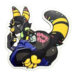 NEW! Sombra Umbreon Rave Pop Parody Fursona Furry Sticker Vinyl Sticker