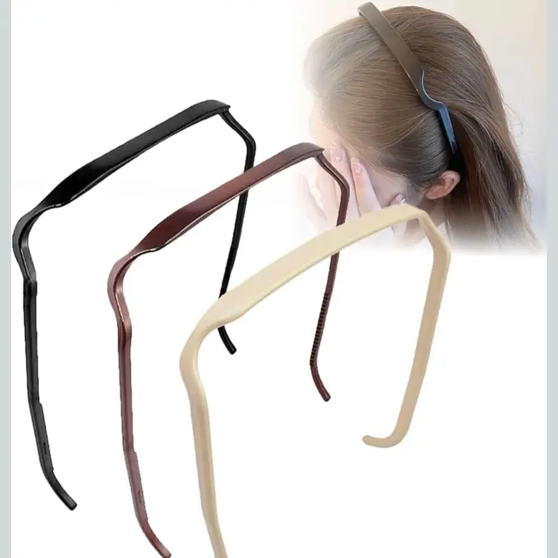 Special Headband For Square Glasses Women's Fashionable Chic Head Wrap Sunglasses Hair Accessories Casual ABS Plastic Hairband Diadema Hair Hoop Multicolor