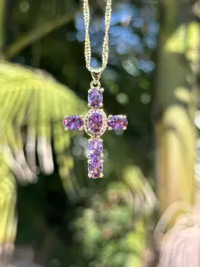 Crystal Cross Necklace - Fashion Accessory