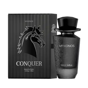 Mykonos Conquer for Unisex Extrait de Parfum Spray, 3.4 Ounce