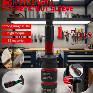 MEAIRKANG 5/16” Magnetic Hex Nut Driver, Reversible Alloy Steel Driver with Powerful Magnet, Suitable for HVAC and Impact Driver Tool Sets