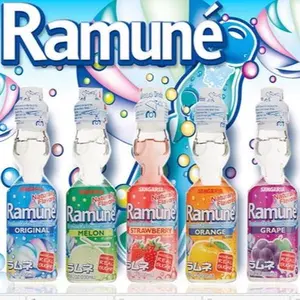 Ramune Japanese Soda Glass Bottles Hata