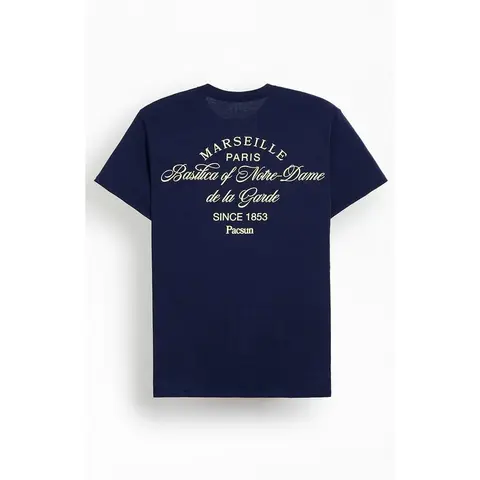 Pacsun Men's Marseille Paris T-Shirt - Multicolor