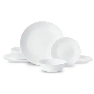 Corelle®- Winter Frost White, Round 12-Piece Dinnerware Set