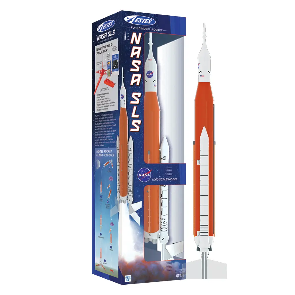212 MAIN NASA-Themed SLS Space Launch System Scale Model Rocket Kit - Rocket Model Set, Launch-Ready, Artemis Mission Themed, Beginner-Friendly, Realistic Look Small Animal Pet Toy