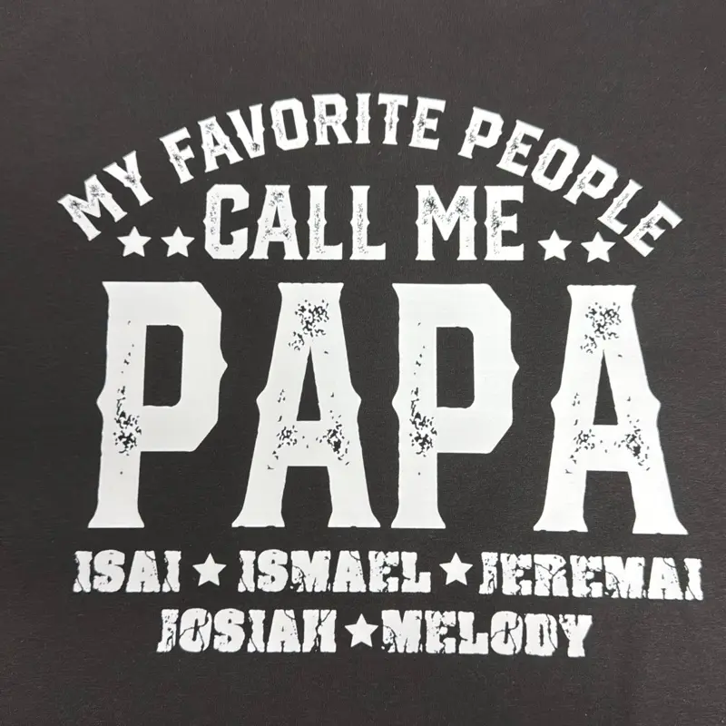 My favorite people call me papa men custom  black shirt