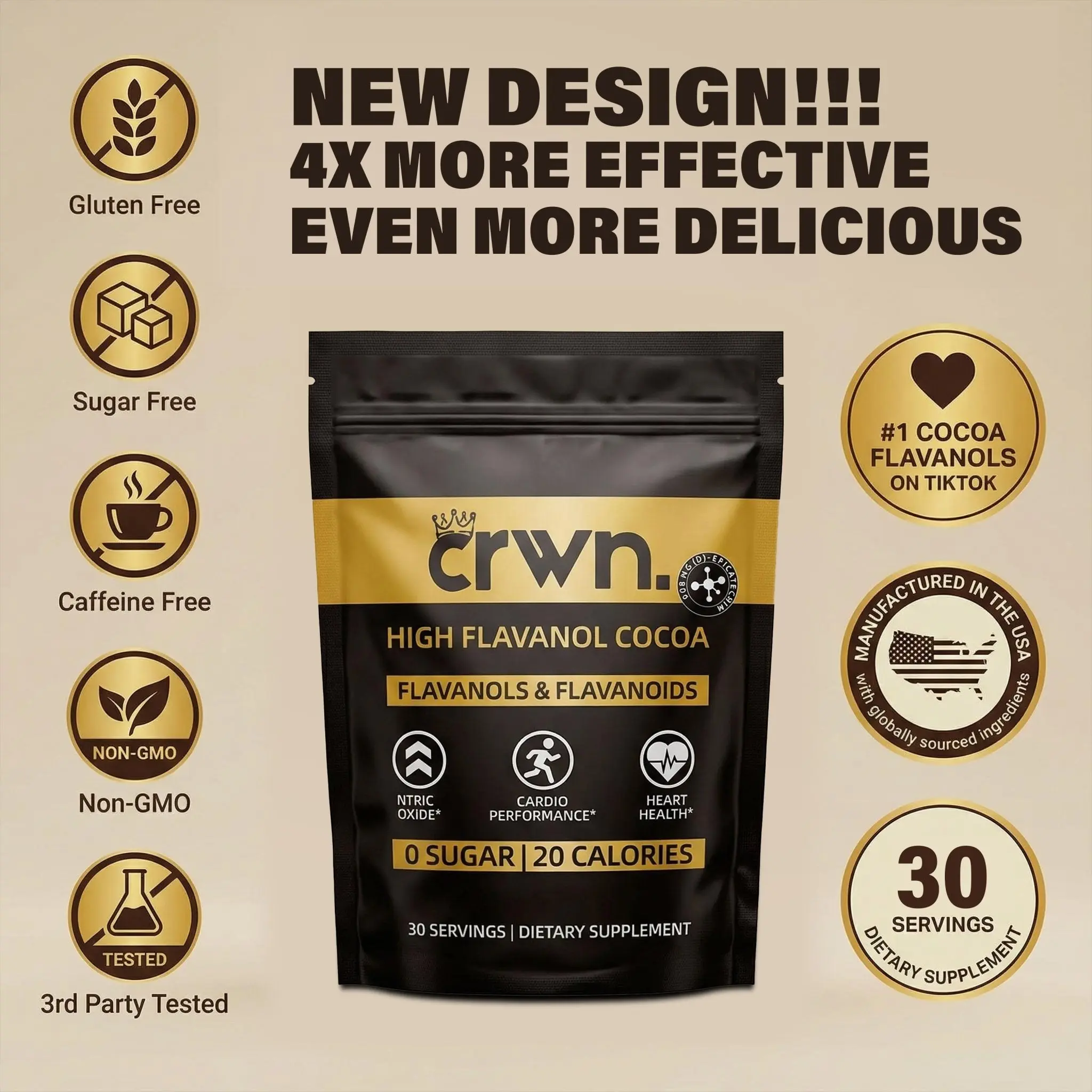 Supercharged Cocoa Flavanols + Flavonoids