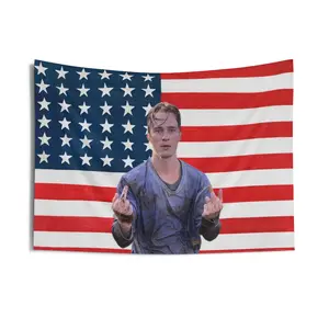 DREW STARKEY AMERICAN TAPESTRY Indoor Wall Tapestries - funny College Dorm flag -  Gift for Men and Women