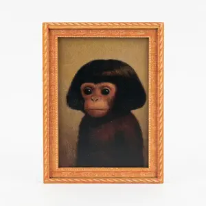Funny Fridge Magnet - Strong Neodymium Magnet with Retro Wood Frame - for Kitchen, Office Whiteboard & Locker Decor - Humorous Gift for Monkey Lovers & Coworkers summerwins