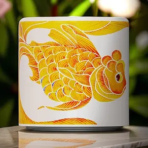 Jingdezhen Hand-Painted Ceramic Speaker - 500 Years Craftsmanship Wireless Bluetooth Speaker, Mini Home Decor Art with Hi-Fi Sound