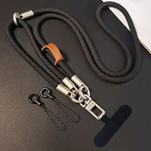 2-In-1 Long&short Phone Lanyard Crossbody Neck Strap Adjustable Strap Short Detachable Wristband High-End Portable Anti-Loss Pad Cellphone Chain Phone Accessories