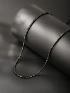 1PC Fashion Minimalism Stainless Steel Black Snake Chain Necklace for Men Women Jewelry Metal Chain Necklace Suitable for Daily Wear Minimalist Chain