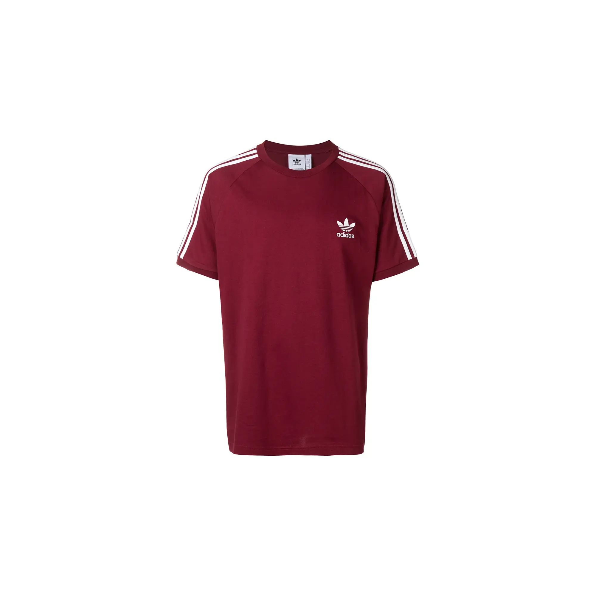 3-Stripes T-Shirt "Burgundy / White" DH5810