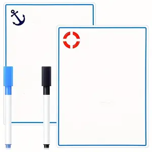 2 Pcs Magnetic Whiteboard for Cruise Door with 2 Erasable Markers Magnetic Decoration Christmas cruise decoration magent Dry Erase Markers