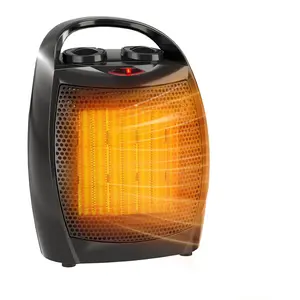Garvee Upgraded  Portable Electric Space Heater – 1500 W/750 W Thermostat, 2-in-1 Computer Heater and Fast-Heating Ceramic Fan, Safe and Quiet <45 dB for the Office