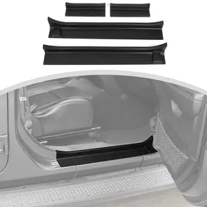 For 2018+ Jeep Wrangler JLU &Gladiator JT 4Doors Door Sill Guards Entry Guards Cover Car Accessories Interior Automotive Vehicle Auto