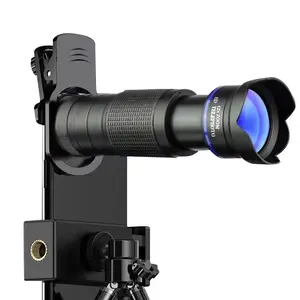 12X Adjustable Zoom Lens for Smartphones - Universal Clip-On Telescope with 12MP HD Photography for Travel & Wildlife Mobile Phone Lens