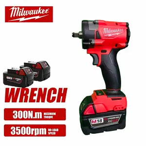 Milwaukee M12 3/8" Impact Wrench kit 300N·m Torque Compact Powerful Tool for Auto Repair Mechanical Work 18V Battery Compatible