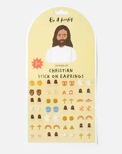 Christian Stick On Earrings