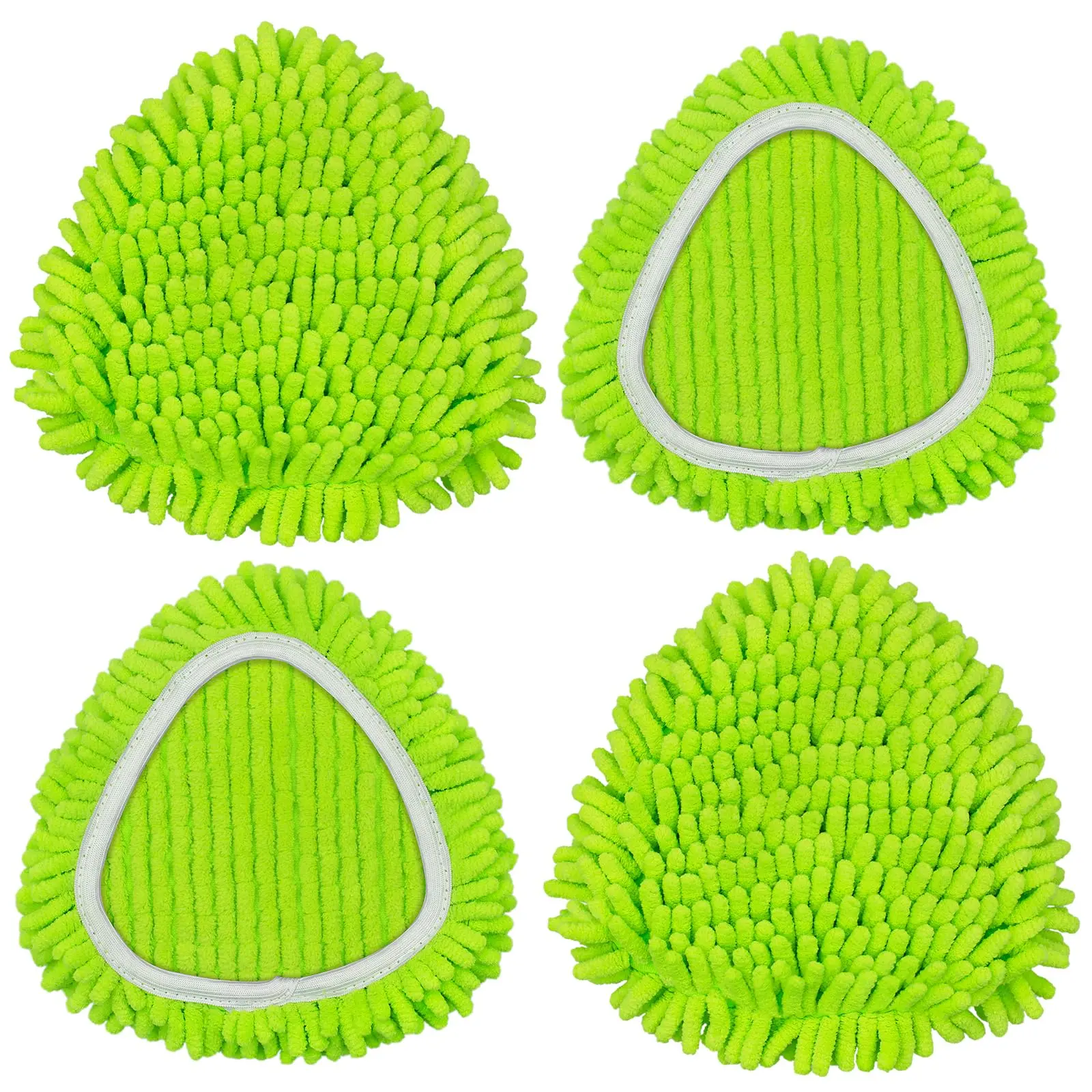 Mop Replace Head for O Cedar, Spin Mop Heads Replacements for Ocedar Easywring 1 Tank Spin Mop, Chenille Duster for Ocedar Mop Include 4 Pack Microfiber Chenille Mop Pad for Ocedar Spin Mop