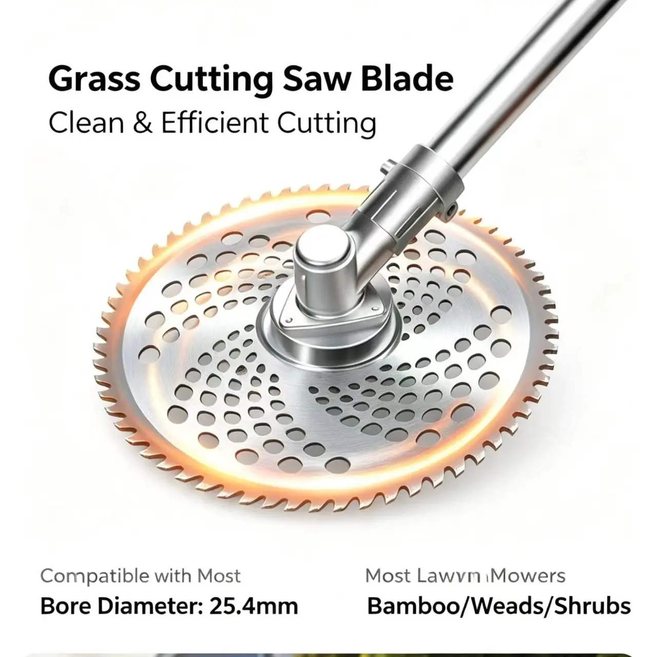 Weed cutter alloy blades, 40 teeth sharp tips for weed cutters and trimmers, power tool accessories compatible with weed cutters10" -tipped blades, compatible with brush cutter, trimmer, weed eater  trimmer head universal grass trimmer accessory adapter