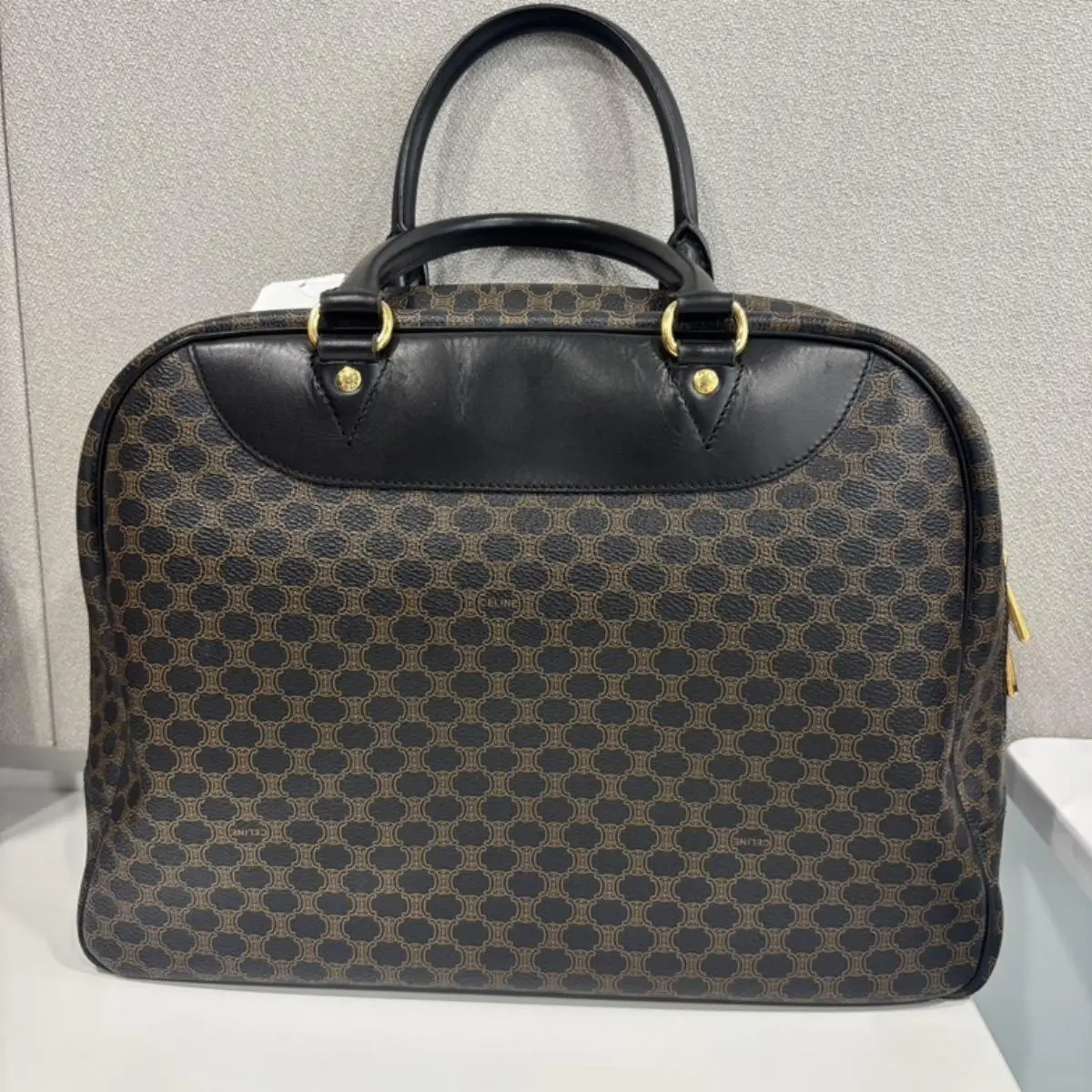 Pre-owned Celine As Shown Shoulder Bags Black Macadam Handbag B04157AMDM
